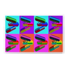 Ode To Hurst Neon Acrylic Rectangle Decorative Tray