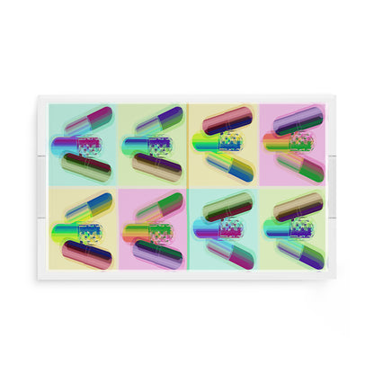 Ode To Hurst Psychedelic 17X10.5 Acrylic Tray - nicolettemayer.com
