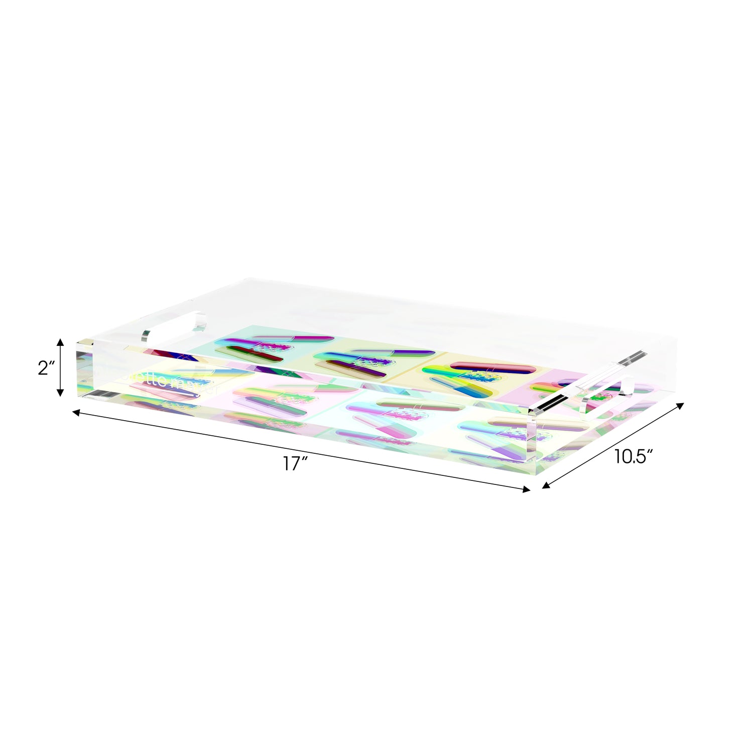 Ode To Hurst Psychedelic 17X10.5 Acrylic Tray - nicolettemayer.com
