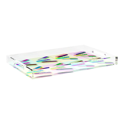 Ode To Hurst Psychedelic 22.5X14.5 Acrylic Tray - nicolettemayer.com
