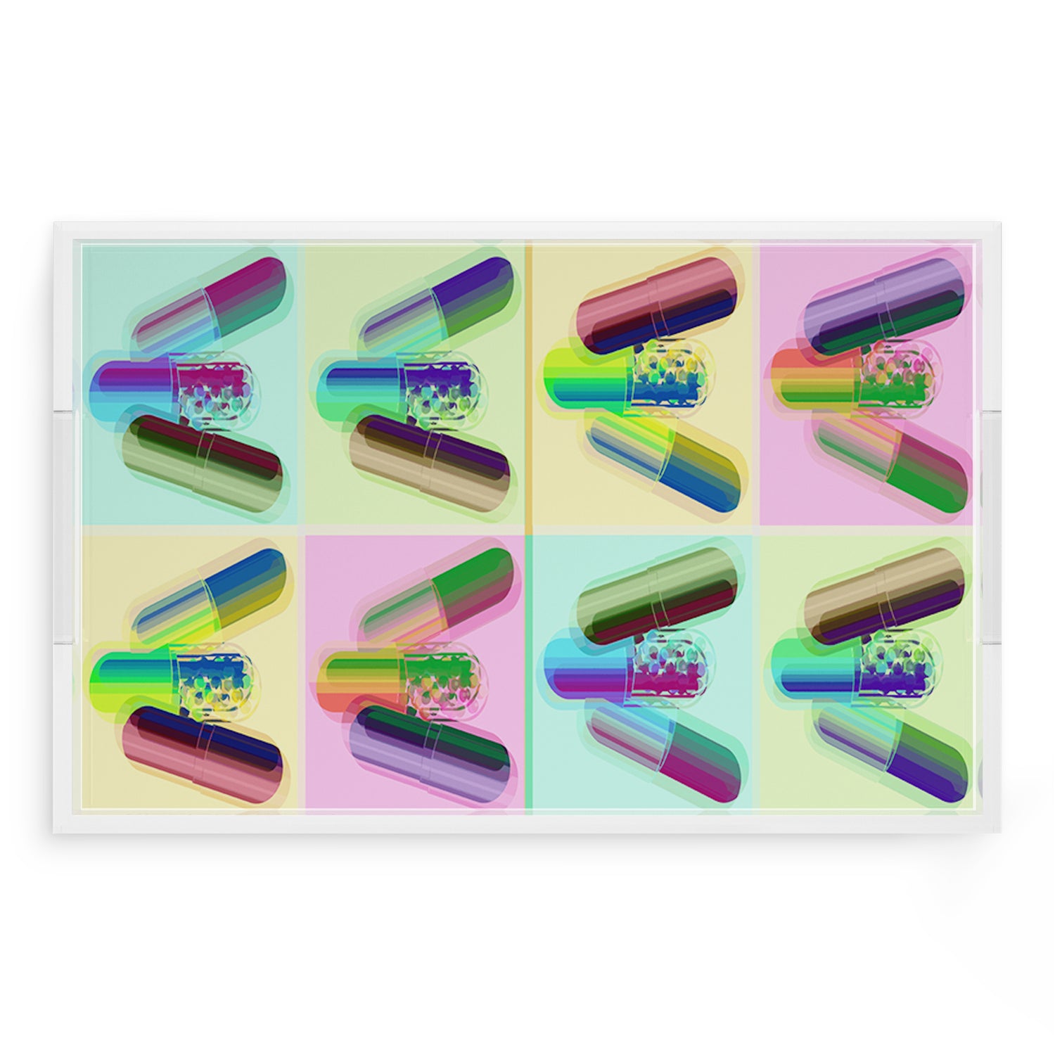 Ode To Hurst Psychedelic 22.5X14.5 Acrylic Tray - nicolettemayer.com
