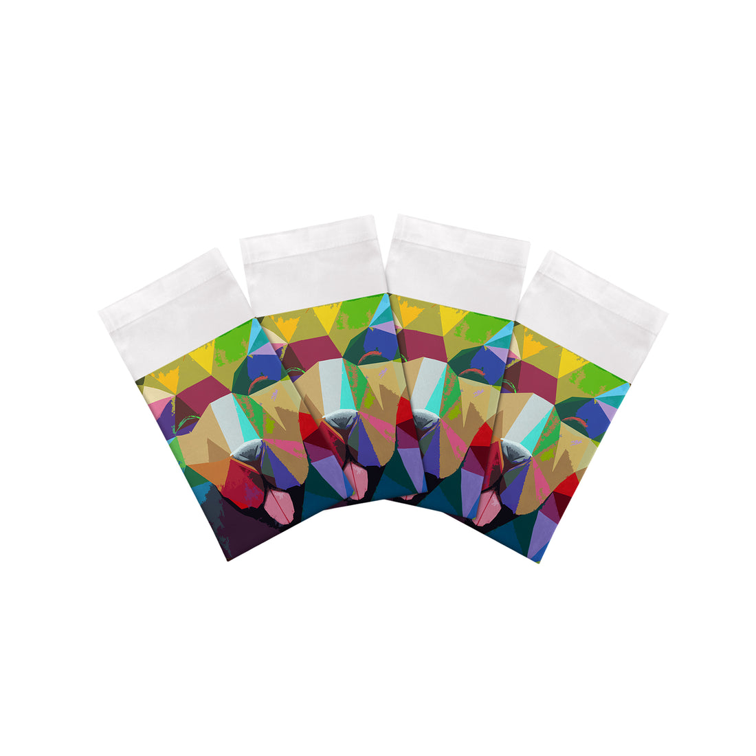 Ode To Kuda Candy 22 x 22 Hohlsaum-Servietten, 4er-Set