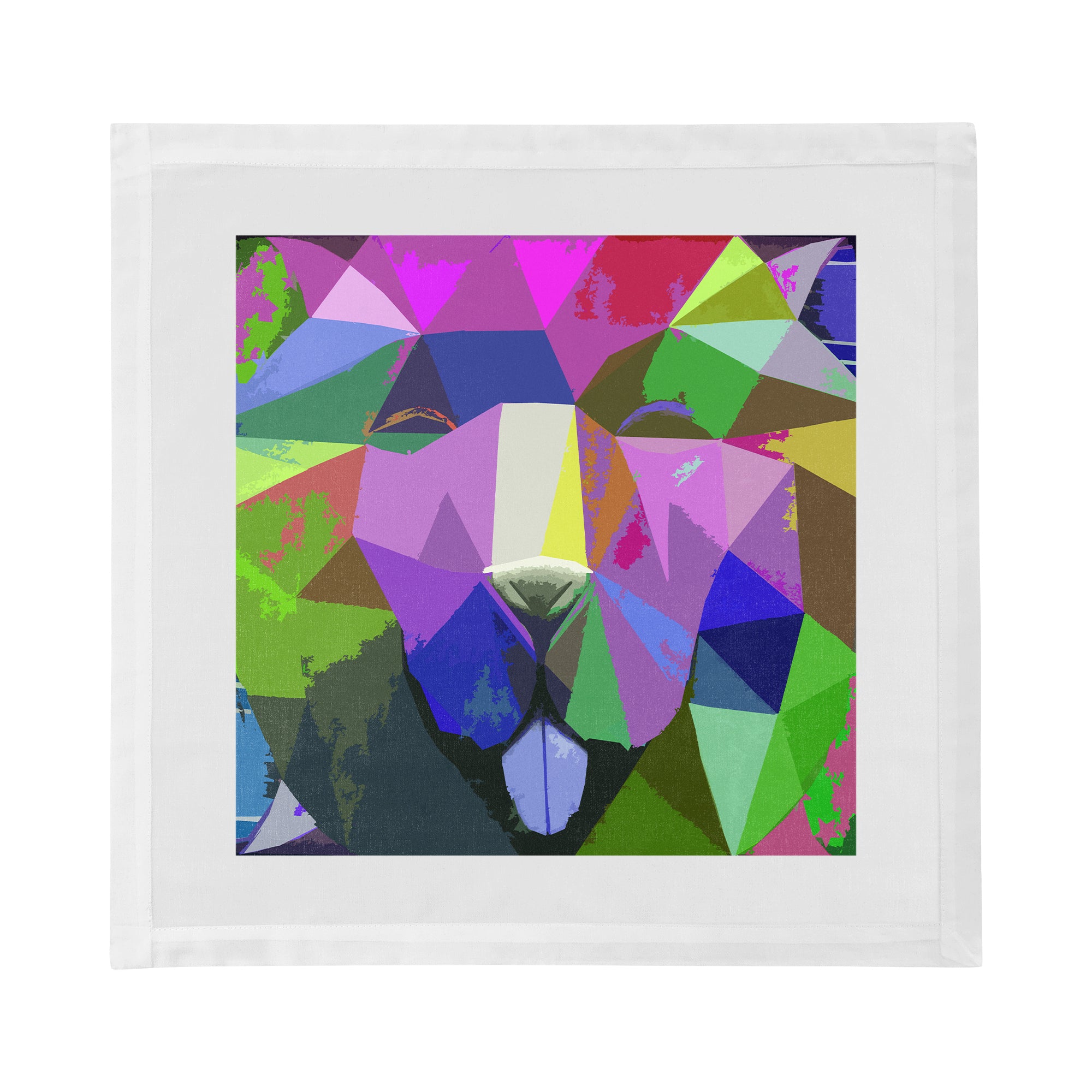 Ode To Okuda Purple Rain Cotton Sateen Dinner Napkins - nicolettemayer.com