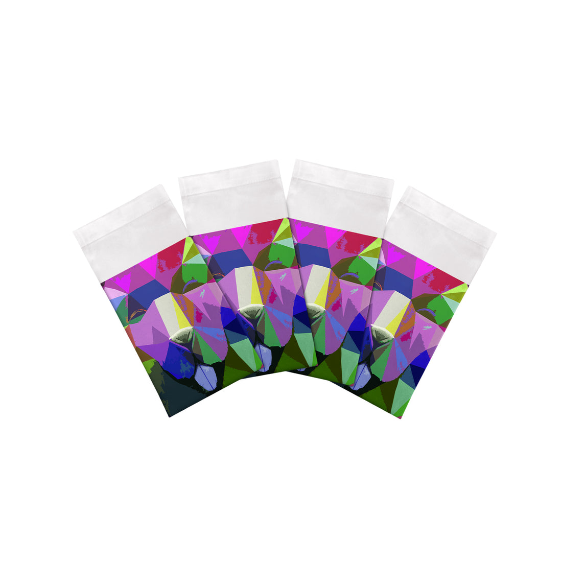 Ode To Okuda Purple Rain Cotton Sateen Dinner Napkins - nicolettemayer.com