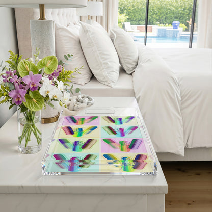 Ode To Hurst Psychedelic 22.5X14.5 Acrylic Tray - nicolettemayer.com
