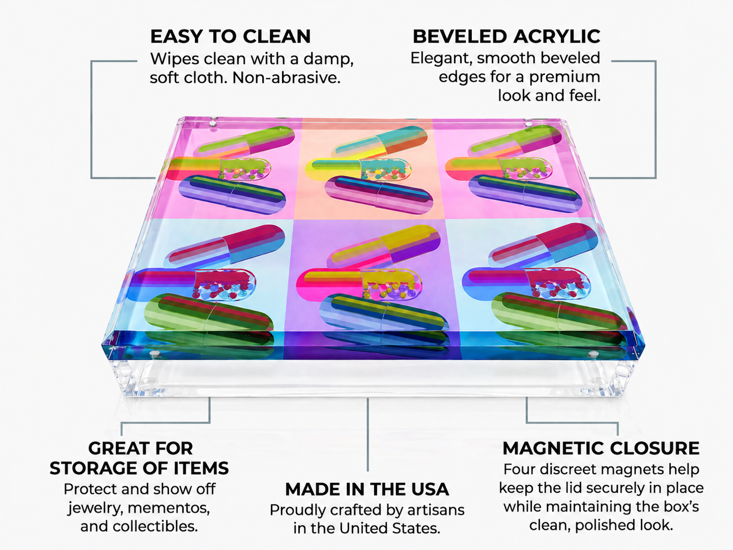 Ode To Hurst Neon Acrylic Box - nicolettemayer.com