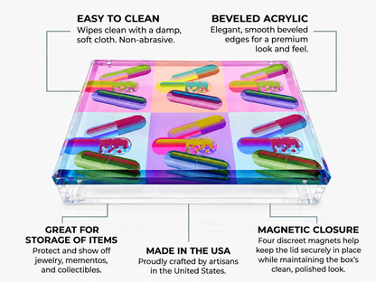 Ode To Hurst Neon Acrylic Box - nicolettemayer.com