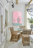 Olive Jars In Silhouette Pink Green – 24x36" Modern Acrylic Wall Art - nicolettemayer.com