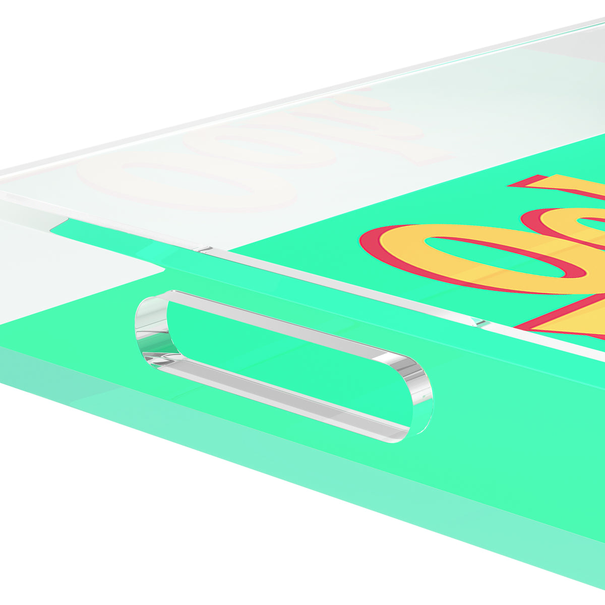 Ooh Baby Acrylic Rectangle Decorative Tray, by Nicolette Mayer 
