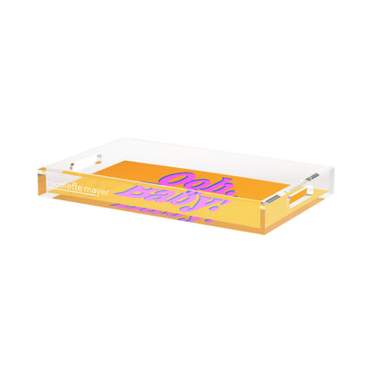 Ooh Baby Acrylic Rectangle Decorative Tray, by Nicolette Mayer 