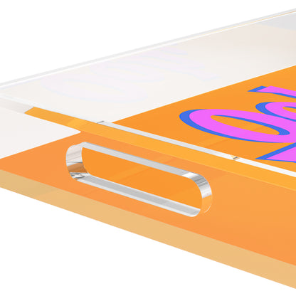 Ooh Baby Acrylic Rectangle Decorative Tray, by Nicolette Mayer 