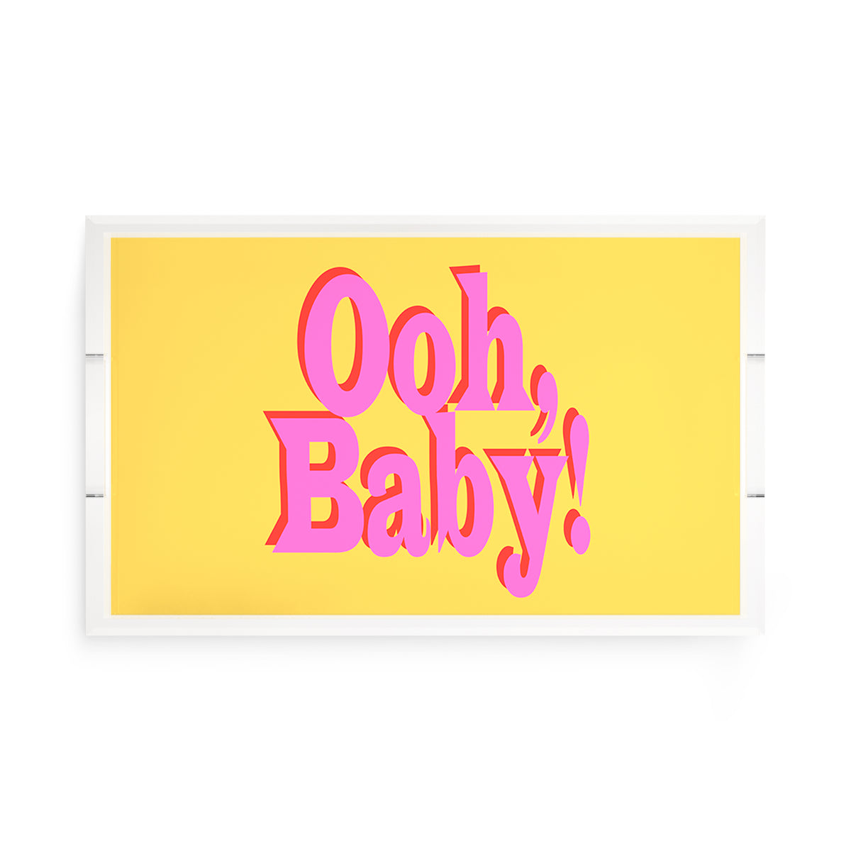 Ooh Baby Acrylic Rectangle Decorative Tray, by Nicolette Mayer 