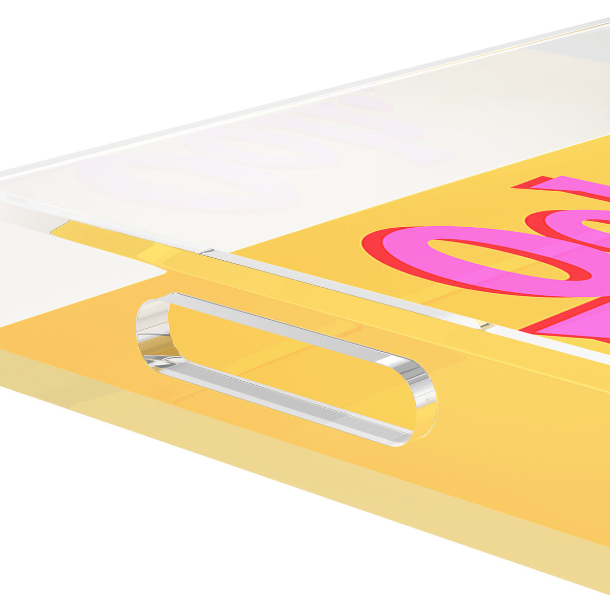 Ooh Baby Acrylic Rectangle Decorative Tray, by Nicolette Mayer 