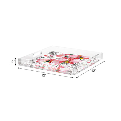 Orchid Vanda Majik Acrylic Decorative Tray, 12 x 12 in. by Nicolette Mayer 