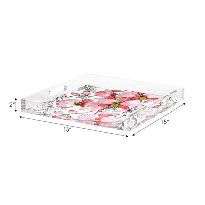 Orchid Vanda Majik Acrylic Decorative Tray, 15 x 15 in. by Nicolette Mayer 