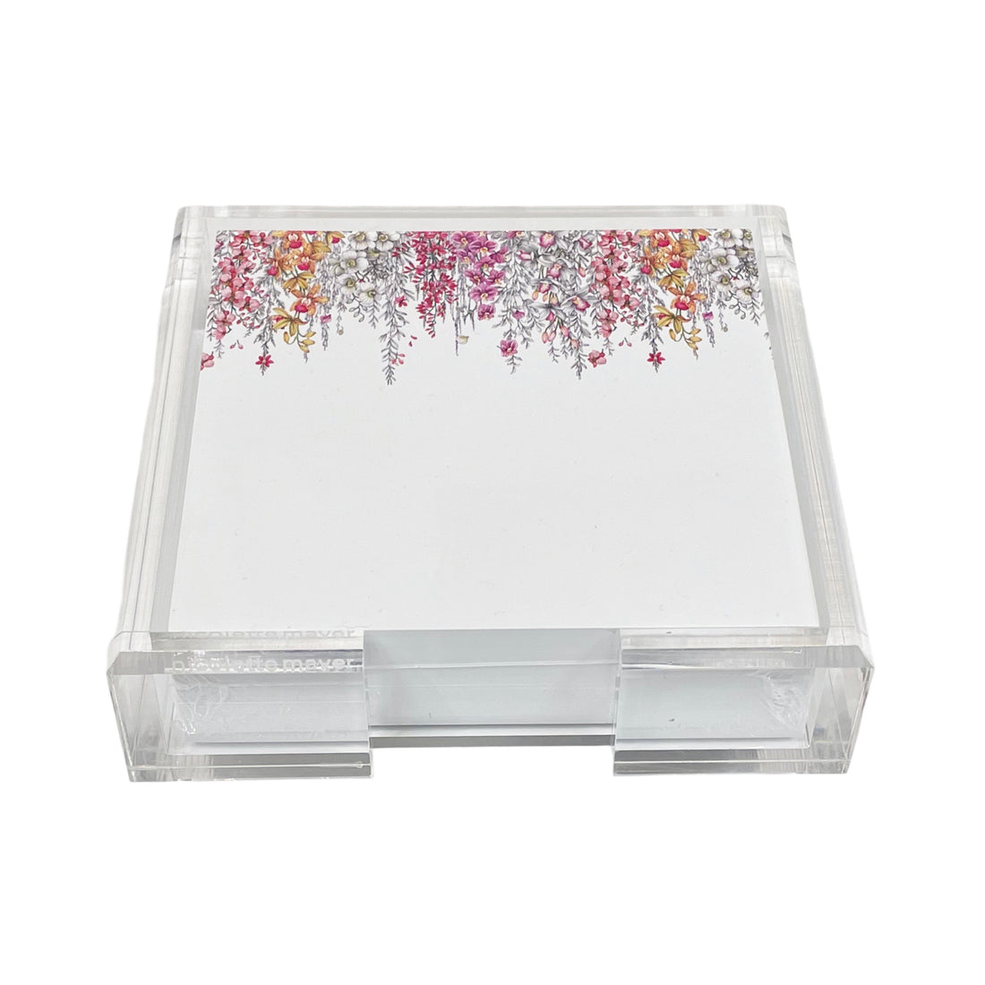 Orchid Garden Original Note Cards With Acrylic Holder
