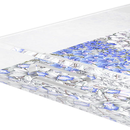Orchid Garden Wisteria Lilac Acrylic Decorative Tray, 12.5 x 7.75 in. by Nicolette Mayer 