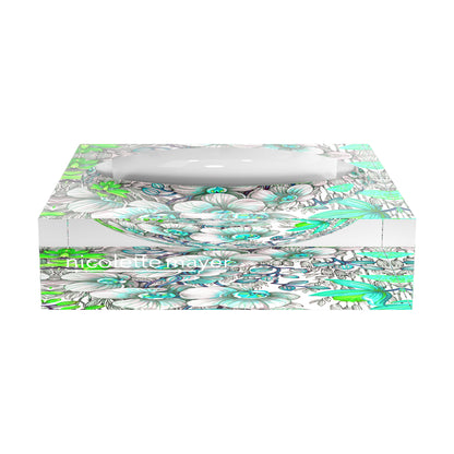 Orchid Phalaenopsis Robins Egg Acrylic Candy Catchall Dish - nicolettemayer.com