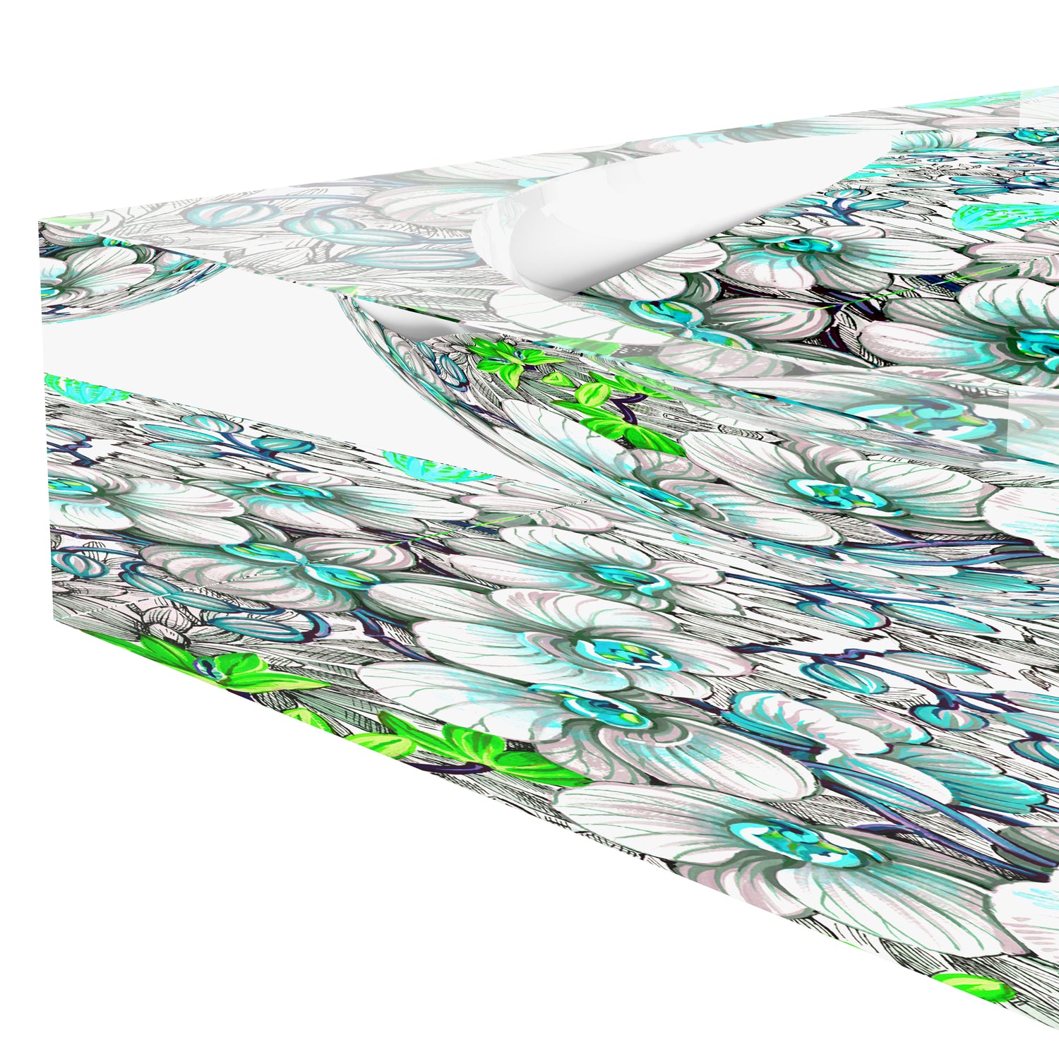 Orchid Phalaenopsis Robins Egg Acrylic Candy Catchall Dish - nicolettemayer.com