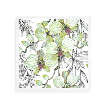 Orchid Vanda Barrett Acrylic Decorative Tray, 12 x 12 in. by Nicolette Mayer 