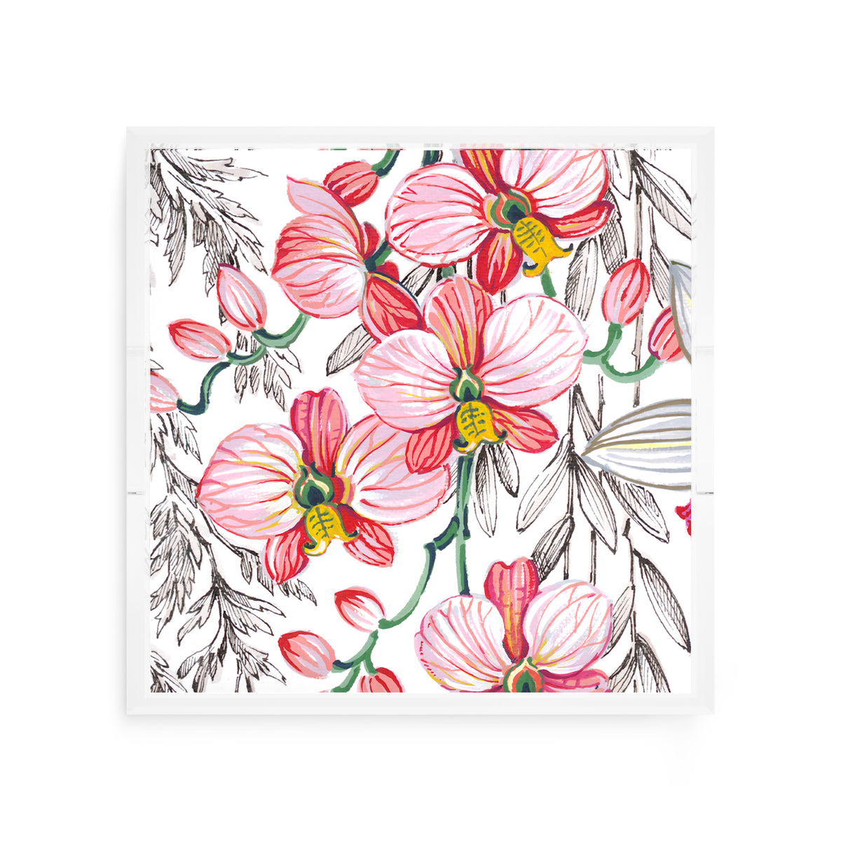Orchid Vanda Majik Acrylic Decorative Tray, 12 x 12 in. by Nicolette Mayer 