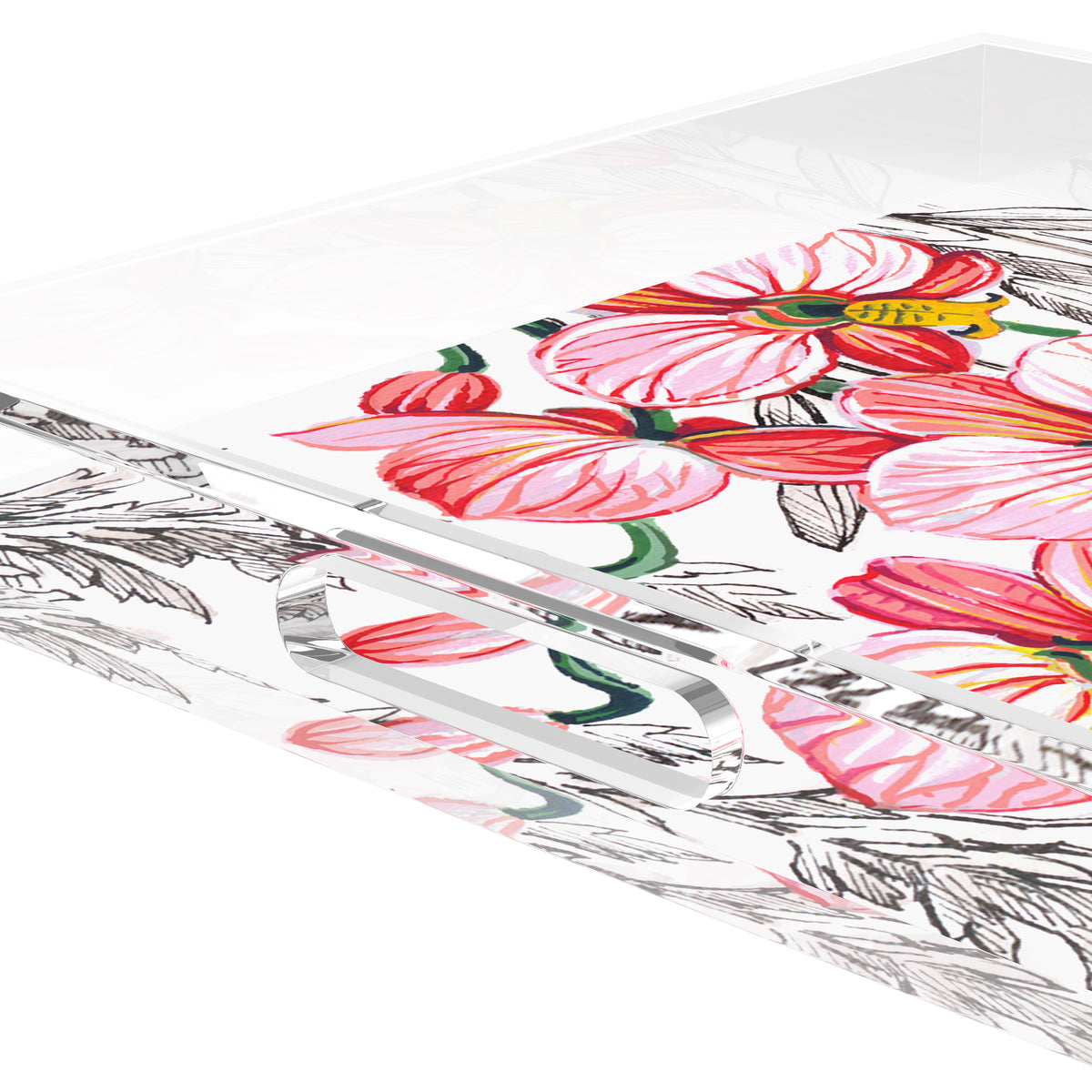 Orchid Vanda Majik Acrylic Decorative Tray, 12 x 12 in. by Nicolette Mayer 