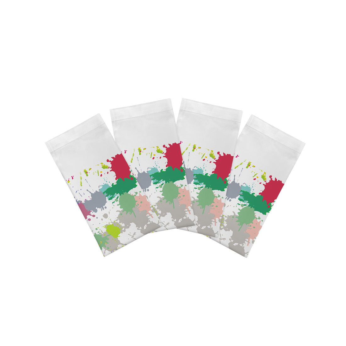 Paint Splatter Cotton Sateen Dinner Napkins - nicolettemayer.com