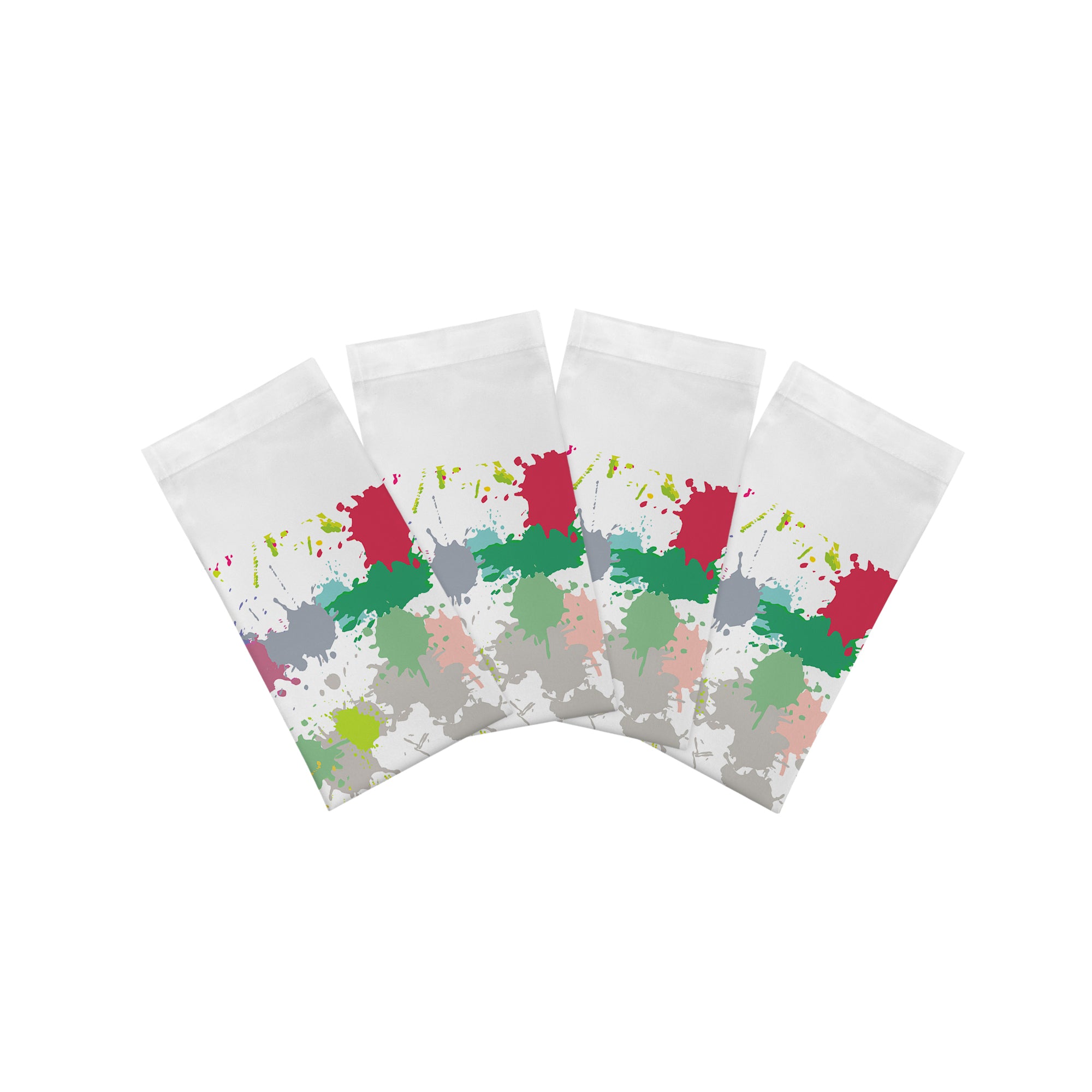 Paint Splatter Cotton Sateen Dinner Napkins - nicolettemayer.com