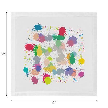Paint Splatter Cotton Sateen Dinner Napkins - nicolettemayer.com