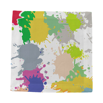 Paint Splatter Cotton Sateen Cocktail Napkins - nicolettemayer.com