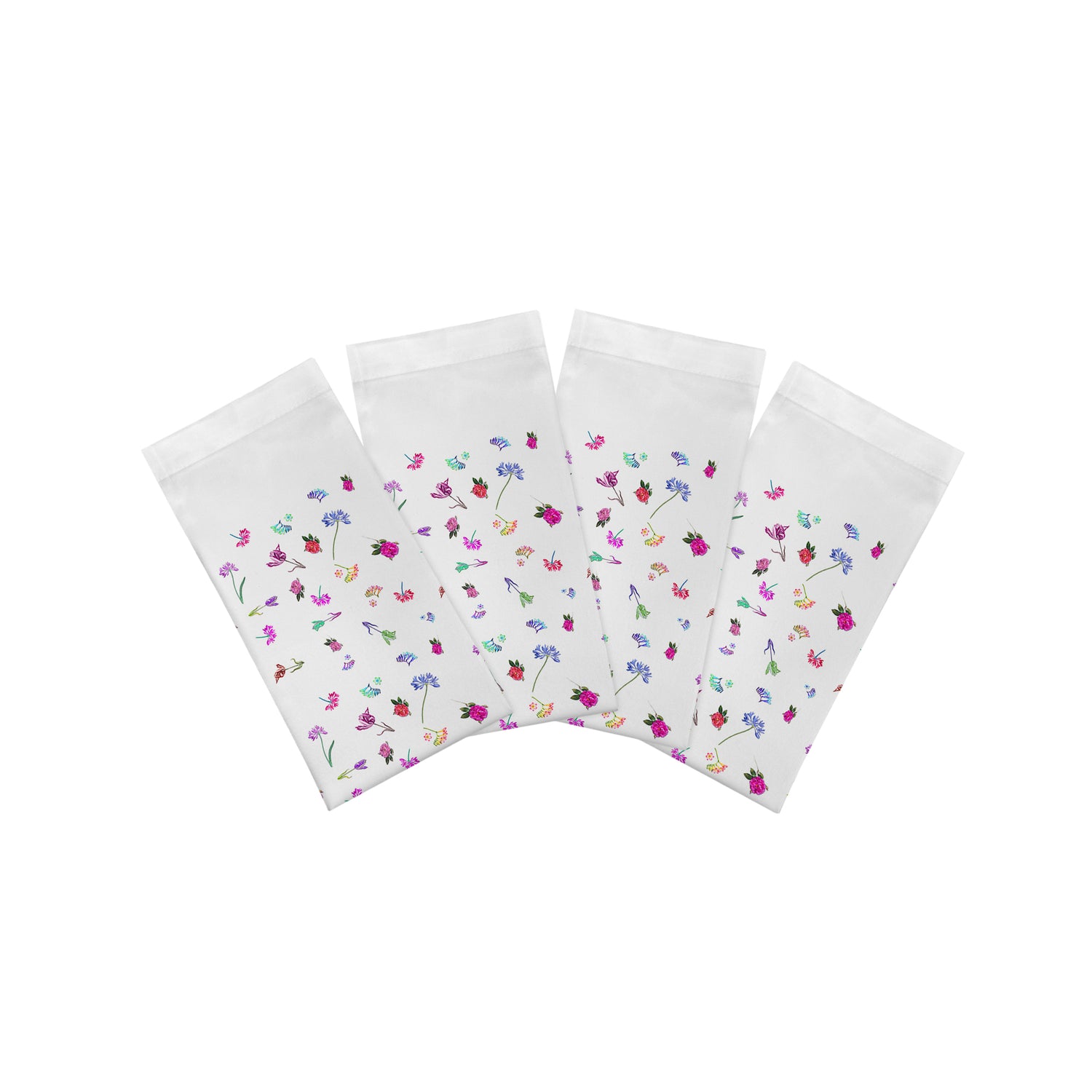 Pistils Tossed Cotton Sateen Dinner Napkins - nicolettemayer.com