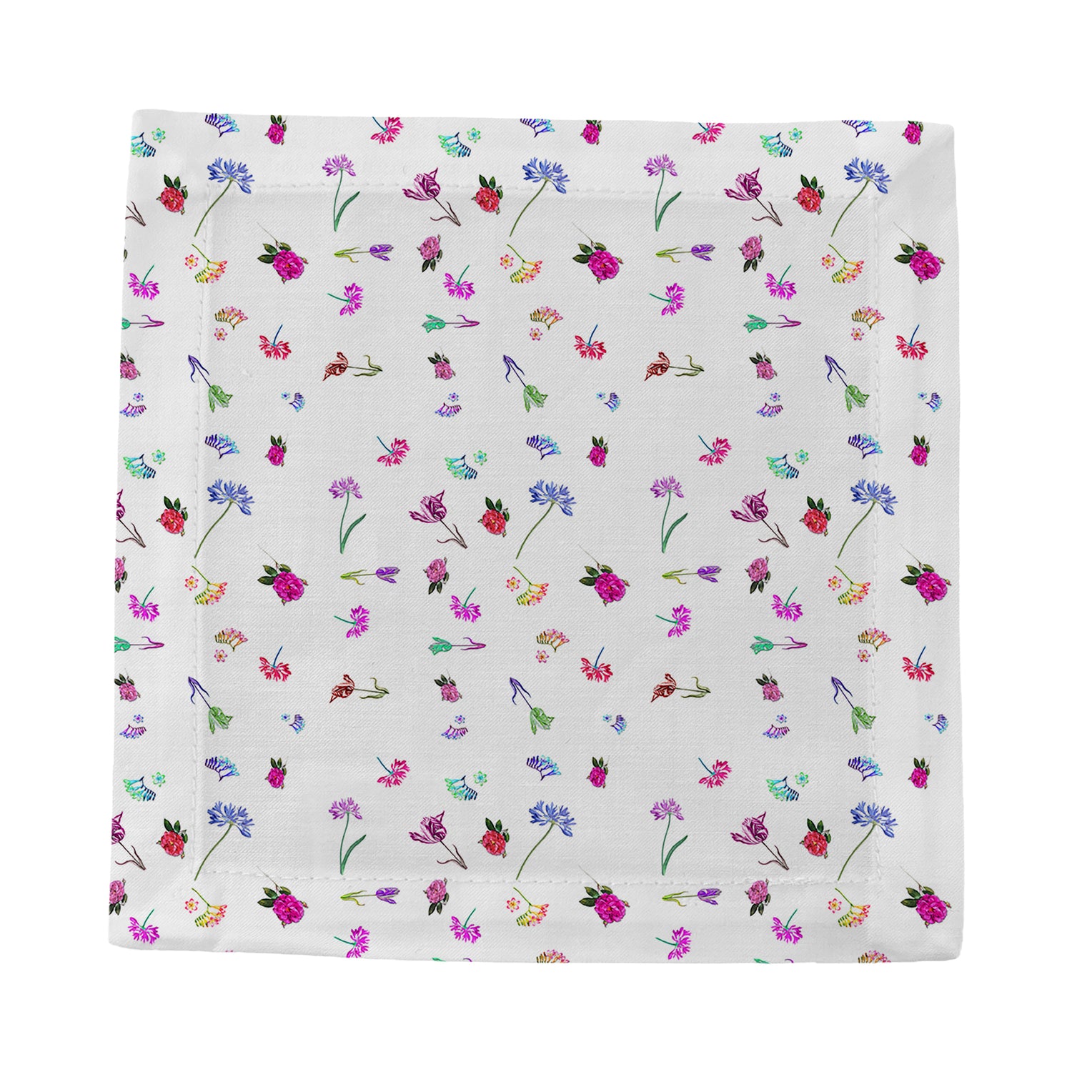 Pistils Tossed Cotton Sateen Cocktail Napkins - nicolettemayer.com