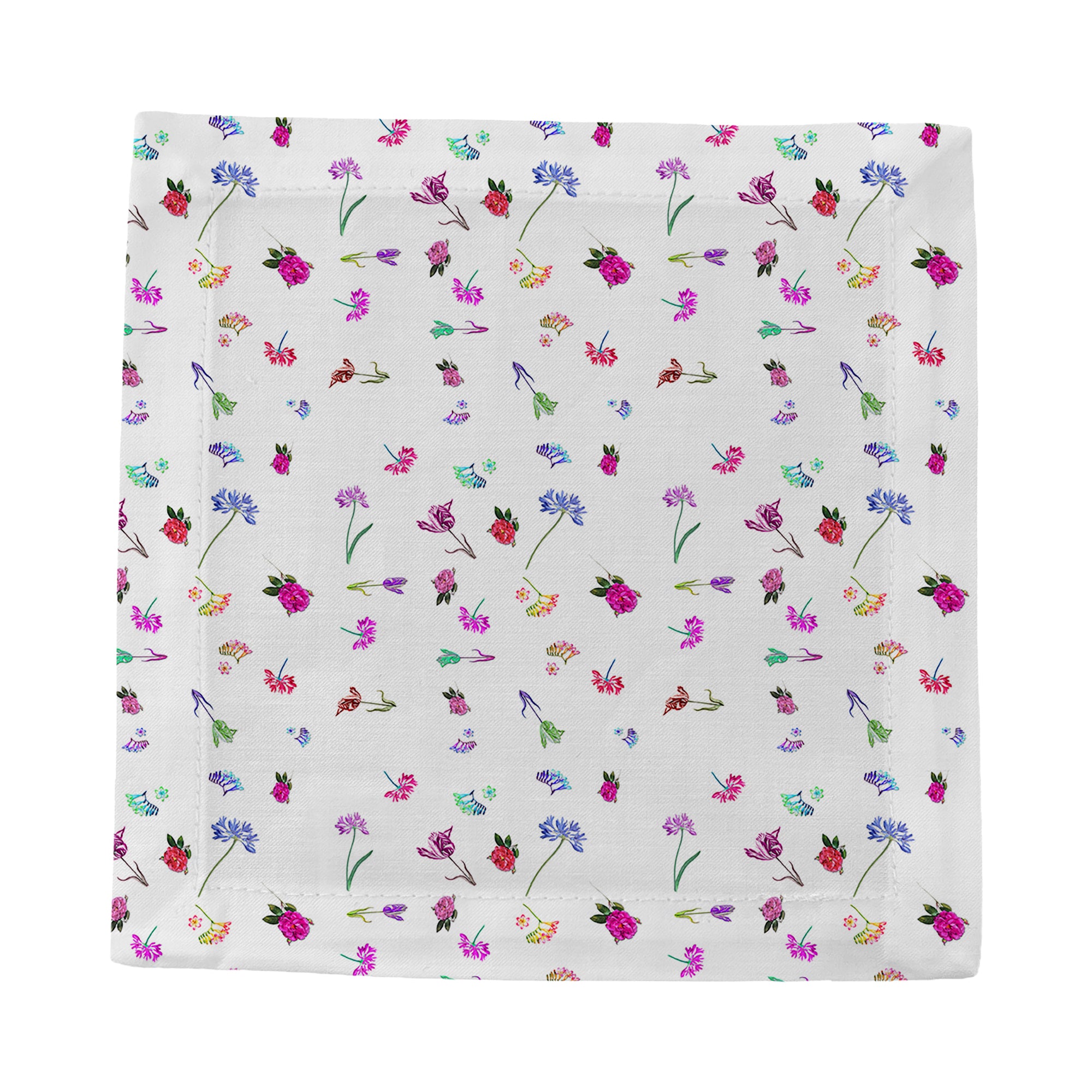 Pistils Tossed Cotton Sateen Cocktail Napkins - nicolettemayer.com