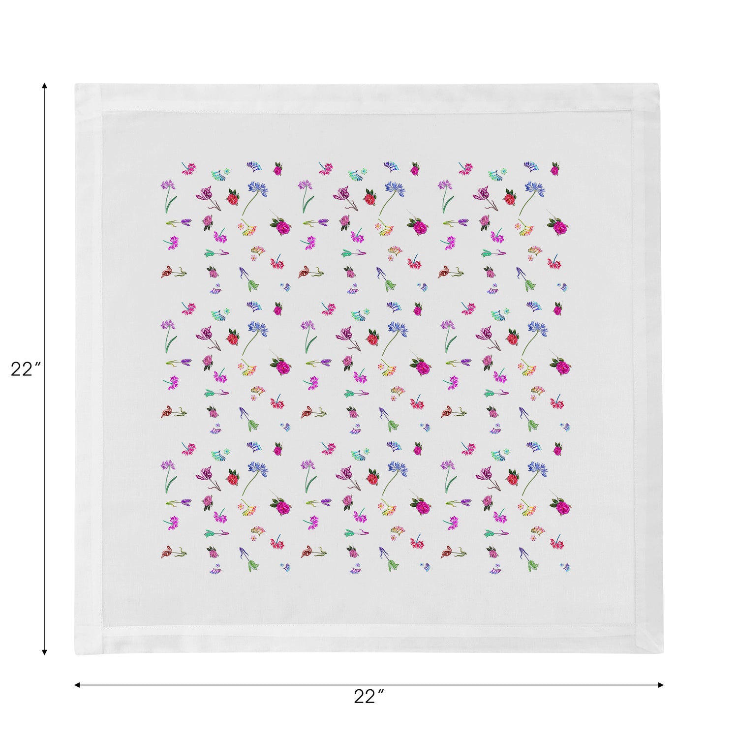 Pistils Tossed Cotton Sateen Dinner Napkins - nicolettemayer.com