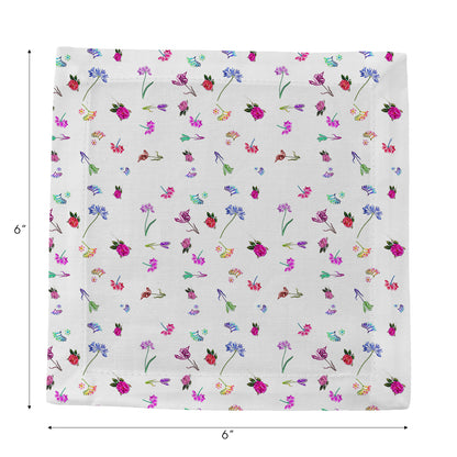 Pistils Tossed Cotton Sateen Cocktail Napkins - nicolettemayer.com