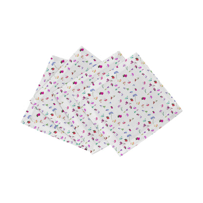 Pistils Tossed Cotton Sateen Cocktail Napkins - nicolettemayer.com