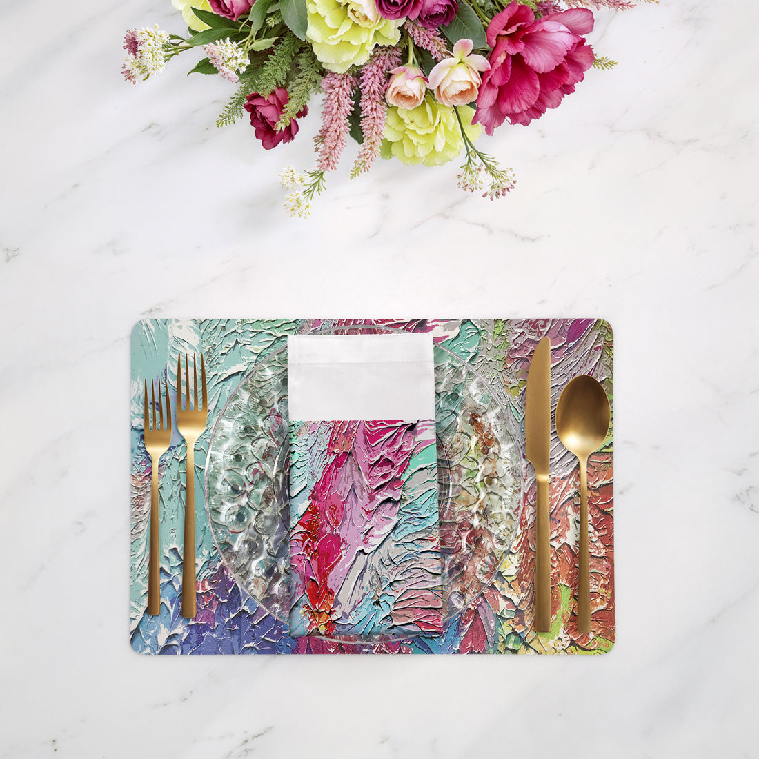Paint Brights Cotton Sateen Dinner Napkins - nicolettemayer.com