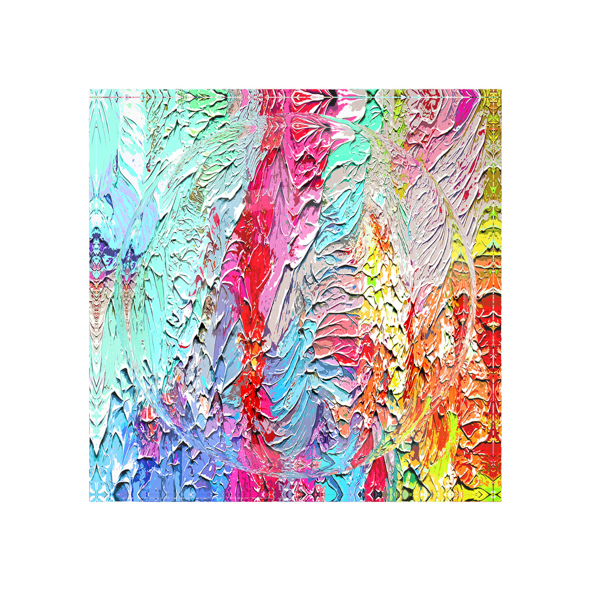Paint Brights Acrylic Candy Catchall Dish, 6 x 6 in., 8 x 8 in. by Nicolette Mayer