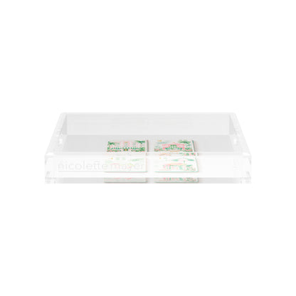 Palm Beach Theme Mahj 12X12 Acrylic Tray - nicolettemayer.com 