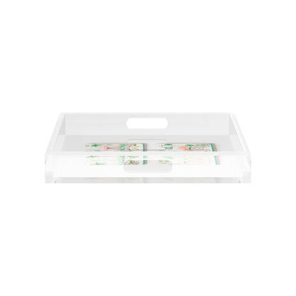 Palm Beach Theme Mahj 12X12 Acrylic Tray - nicolettemayer.com 
