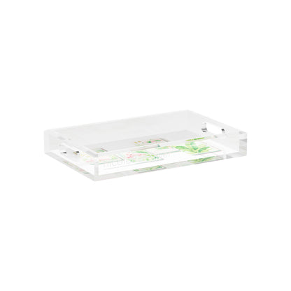 Palm Beach Theme Mahj 12.5x7.75 Acrylic Tray - nicolettemayer.com 