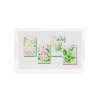Palm Beach Theme Mahj 12.5x7.75 Acrylic Tray - nicolettemayer.com 