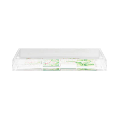 Palm Beach Theme Mahj 17X10.5 Acrylic Tray - nicolettemayer.com 