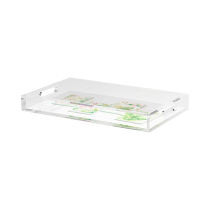 Palm Beach Theme Mahj 17X10.5 Acrylic Tray - nicolettemayer.com 