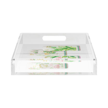 Palm Beach Theme Mahj 17X10.5 Acrylic Tray - nicolettemayer.com 