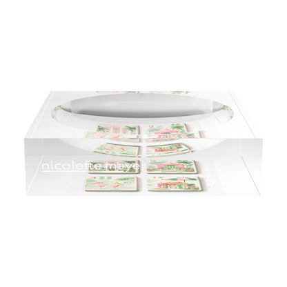 Palm Beach Theme Mahj Candy Catchall Dish