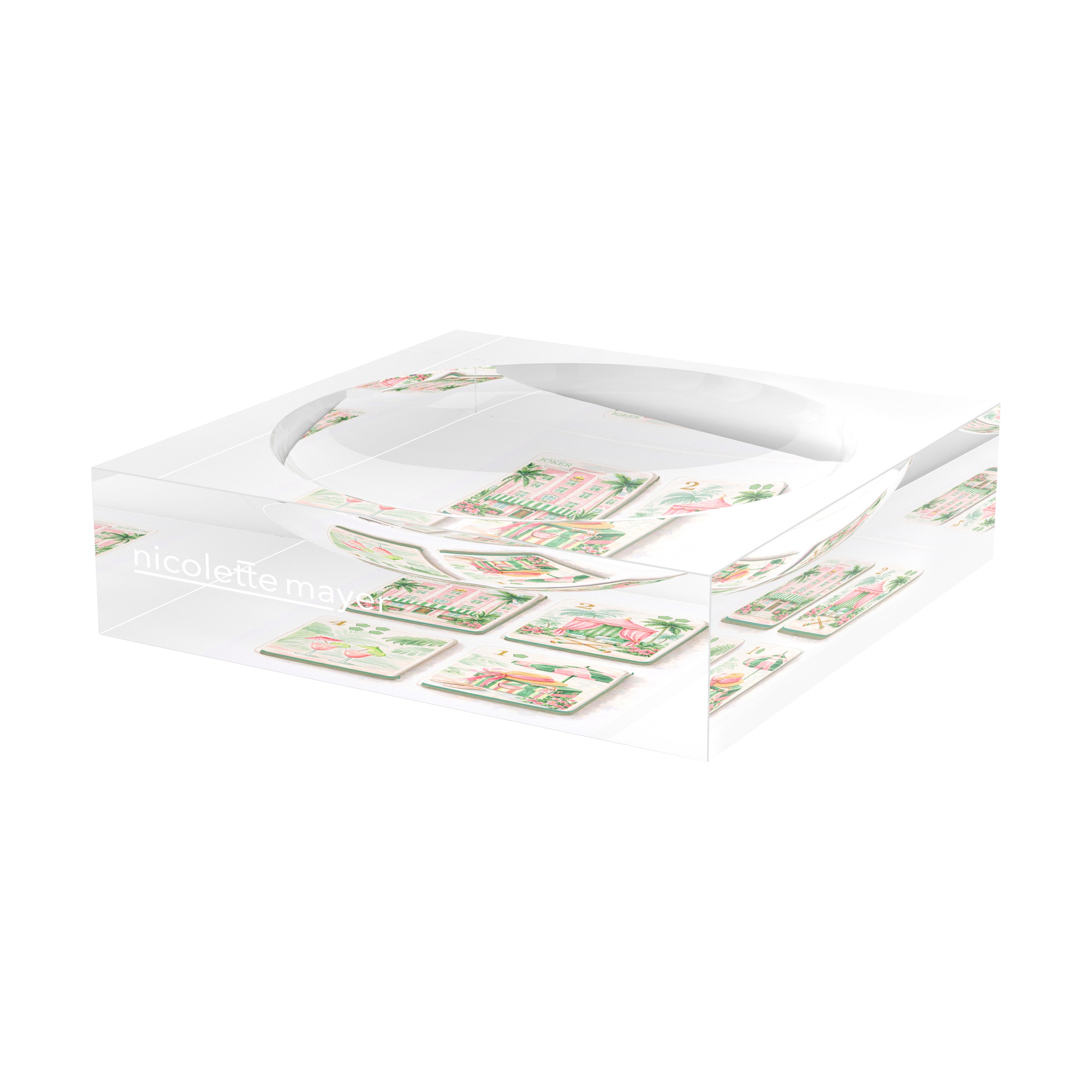 Palm Beach Theme Mahj Candy Catchall Dish