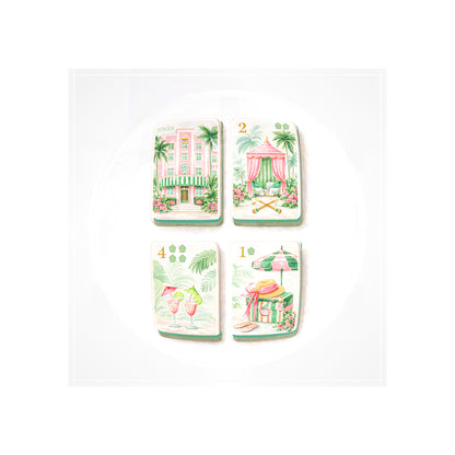 Palm Beach Theme Mahj Candy Catchall Dish