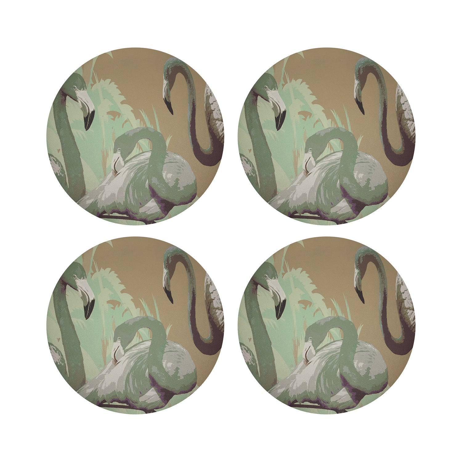 Palm Springs Belize 16&quot; Round Pebble Placemats, Set of 4 - nicolettemayer.com
