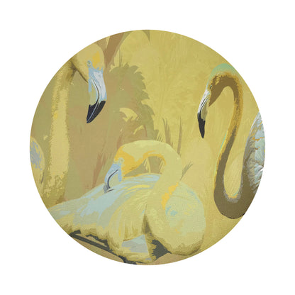 Palm Springs Golden 16&quot; Round Pebble Placemats, Set of 4 - nicolettemayer.com
